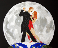 Tango at Moonrise by Sybil A. Bissell