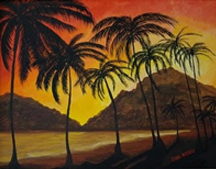 Tropical Sunset by Sybil A. Bissell